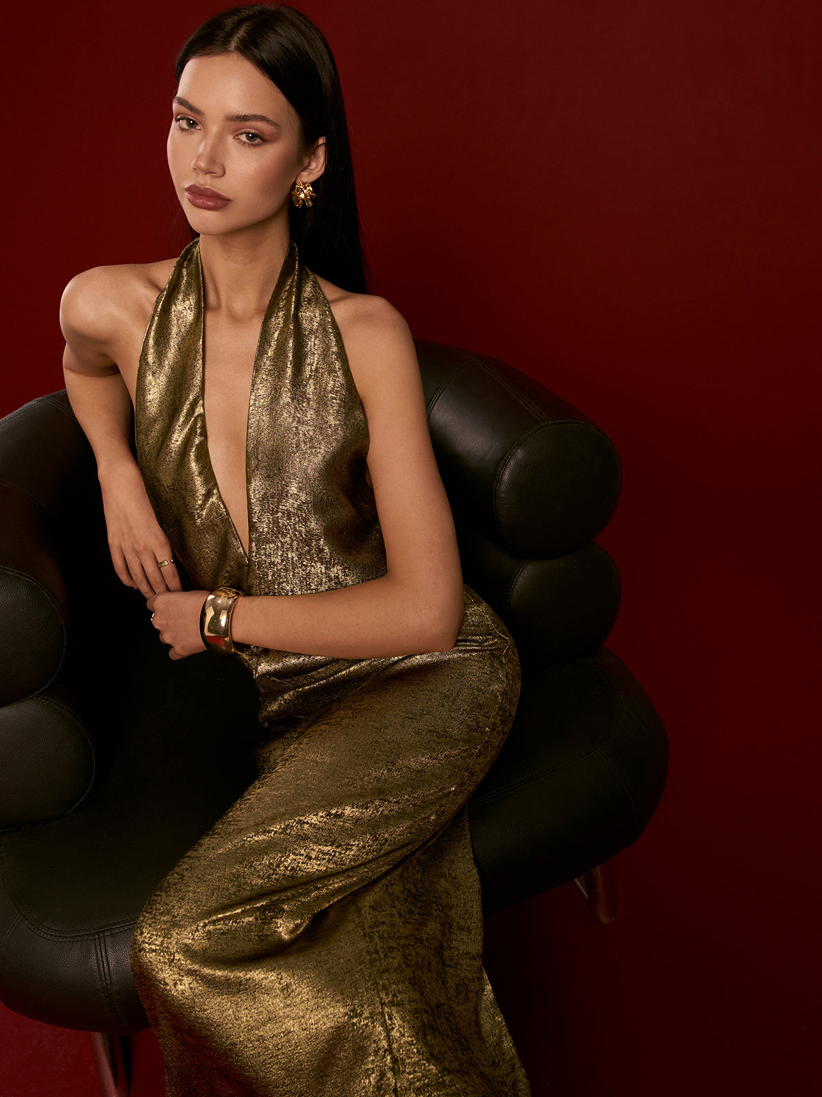 Valeria | Satin-Maxikleid