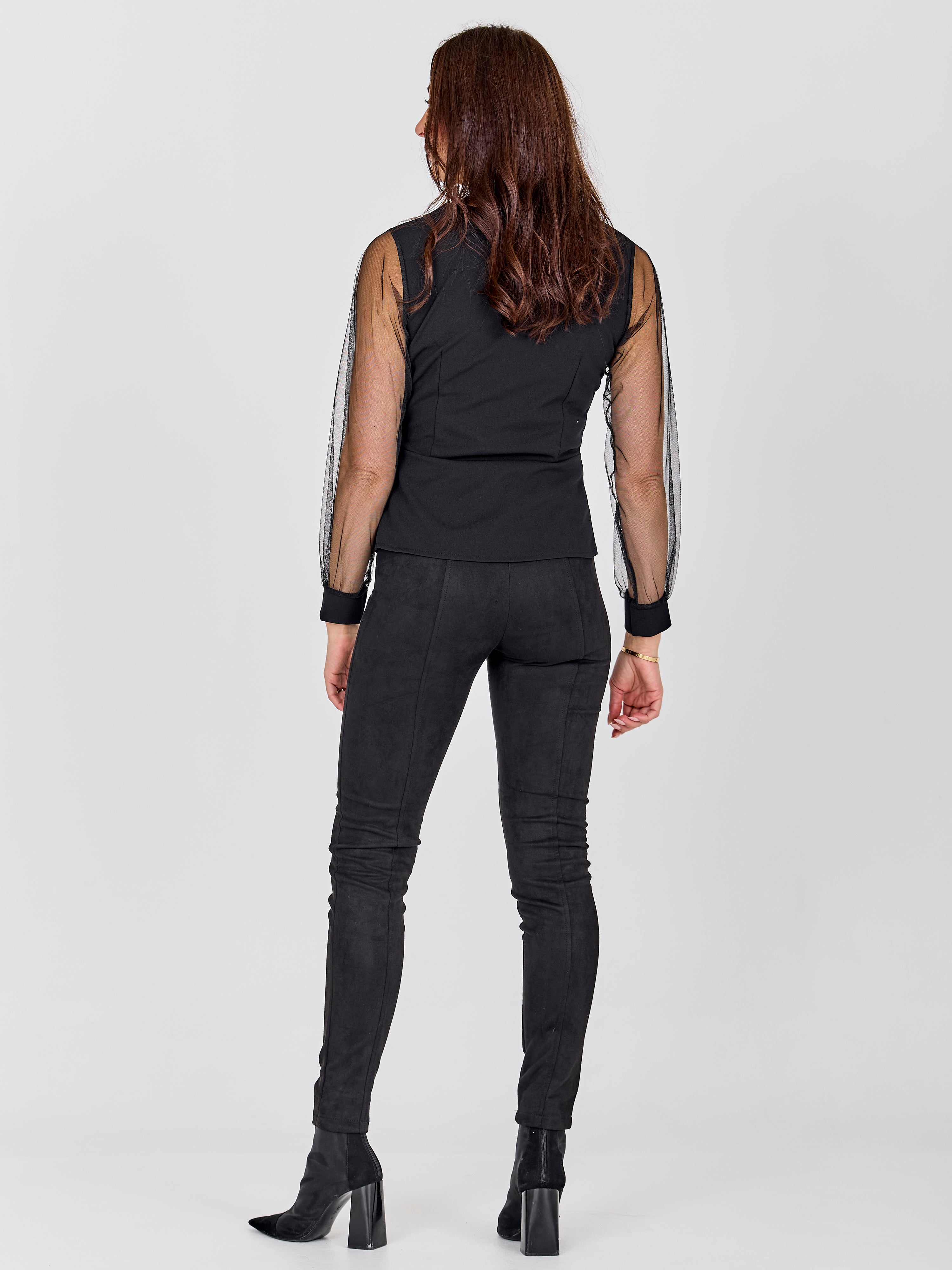 Fabian | BAO Bluse Damen - Schwarze Bluse für Fashion Trends