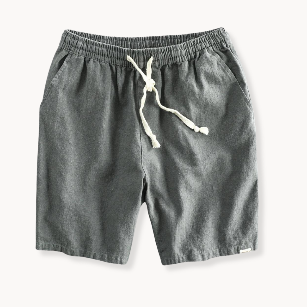 Yano | Maritime Baumwoll-Leinen Shorts