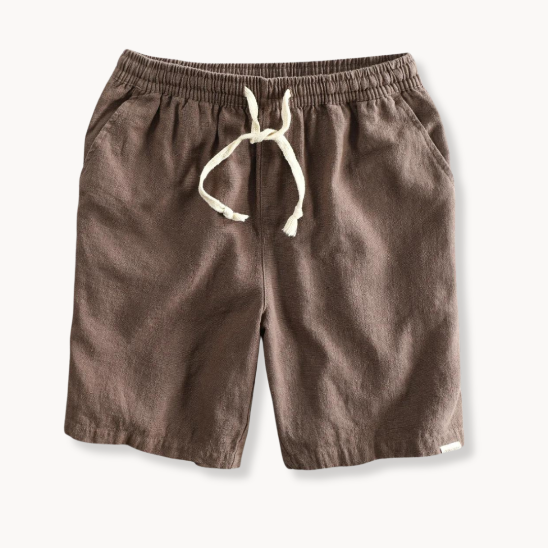 Yano | Maritime Baumwoll-Leinen Shorts