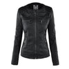 Benedikta | Wetterfeste Damen Lederjacke mit Kapuze