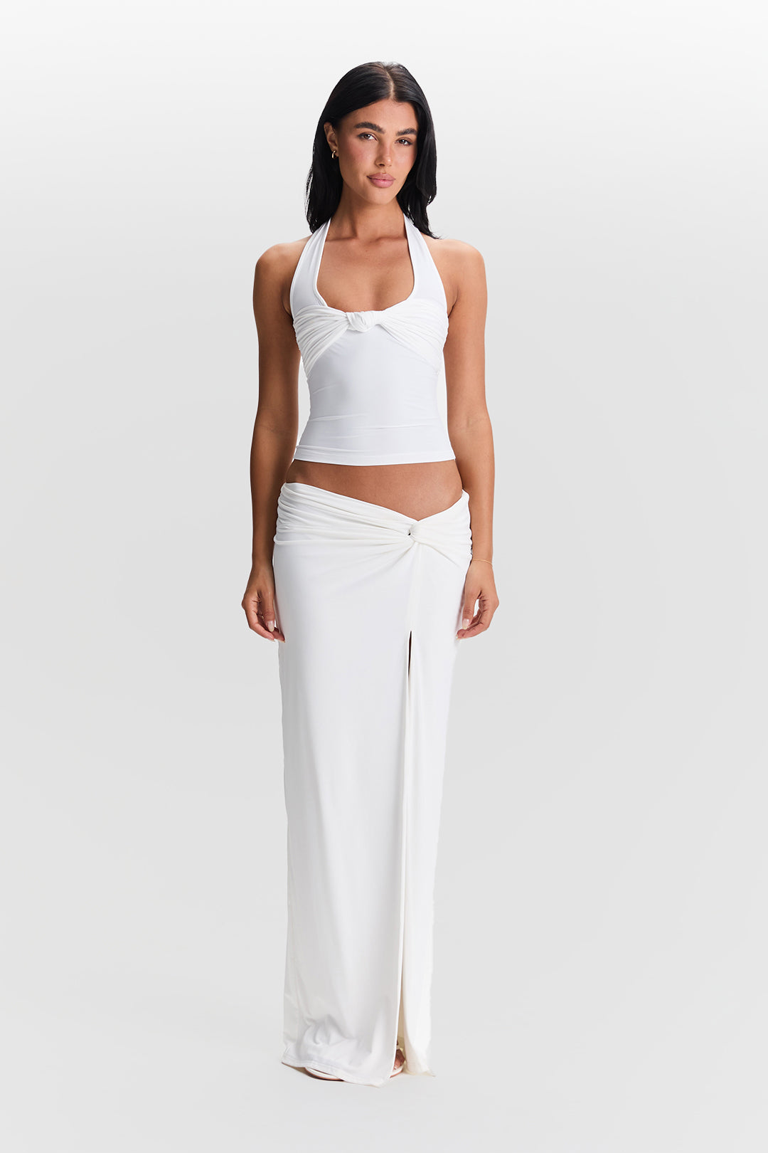 Blair | Twist-Neckholder-Top-weiß