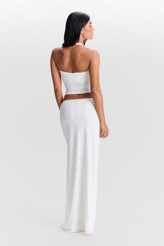 Blair | Twist-Neckholder-Top-weiß