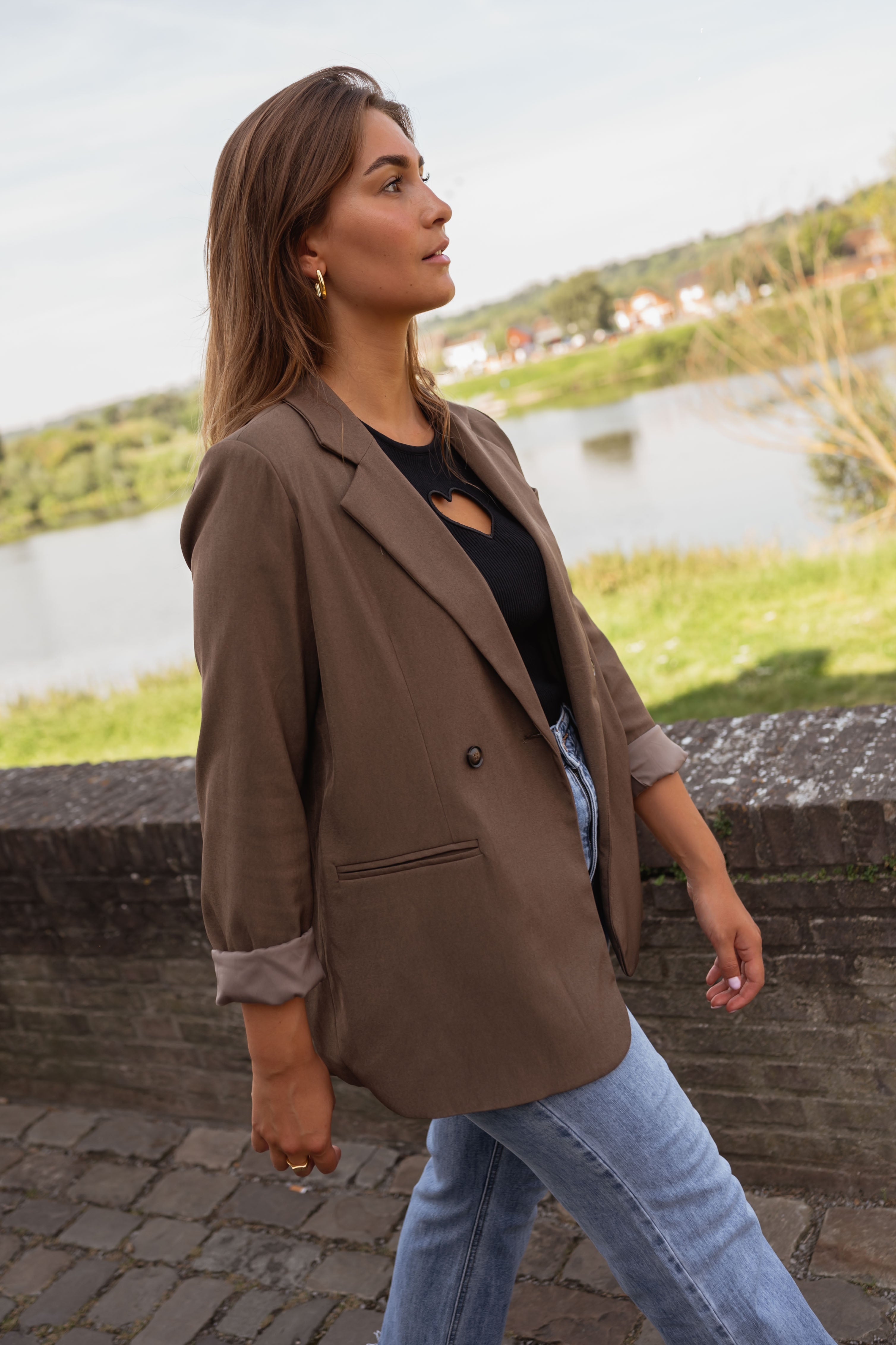 Cate | Blazer Howard - Schokolade