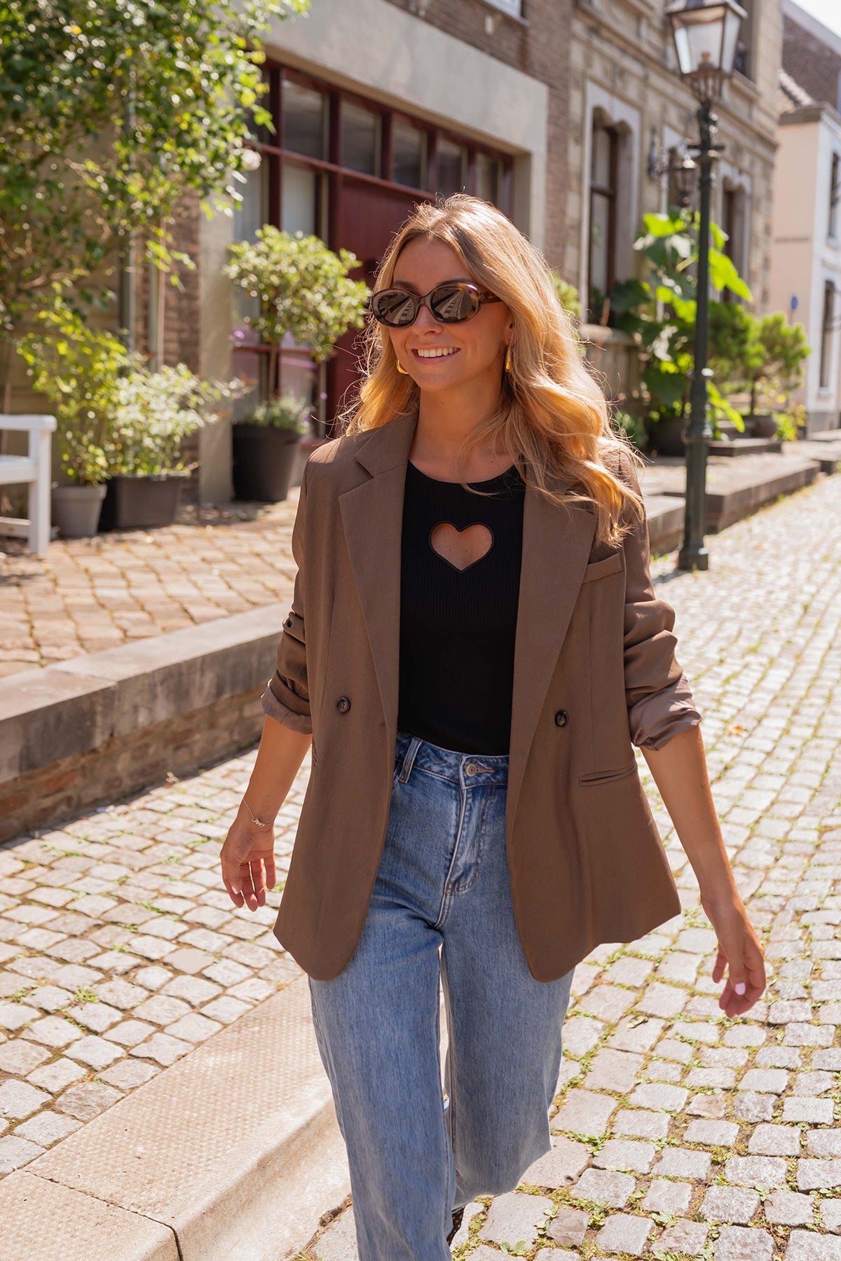 Cate | Blazer Howard - Schokolade