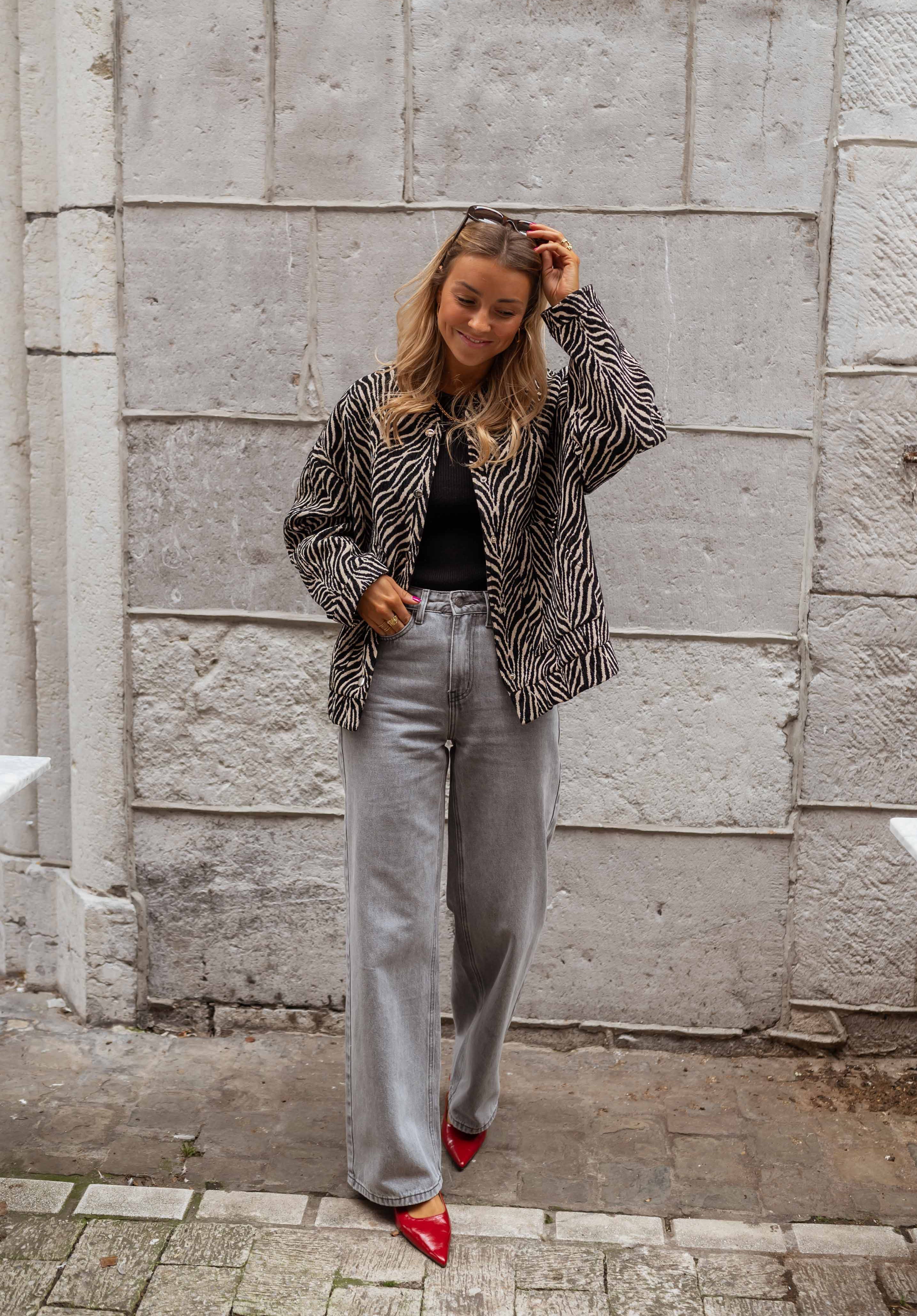 Jackie | Jeans Célestine - hellgrau