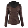 Benedikta | Wetterfeste Damen Lederjacke mit Kapuze