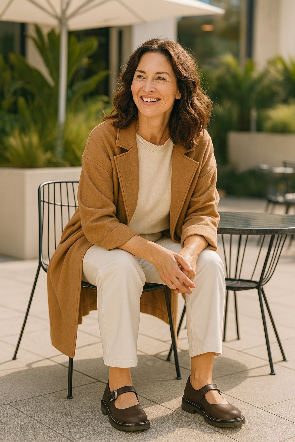 Trey | Vintage Mary-Jane-Schuhe für Damen - Klassische Lederschuhe mit Riemchen und bequemer