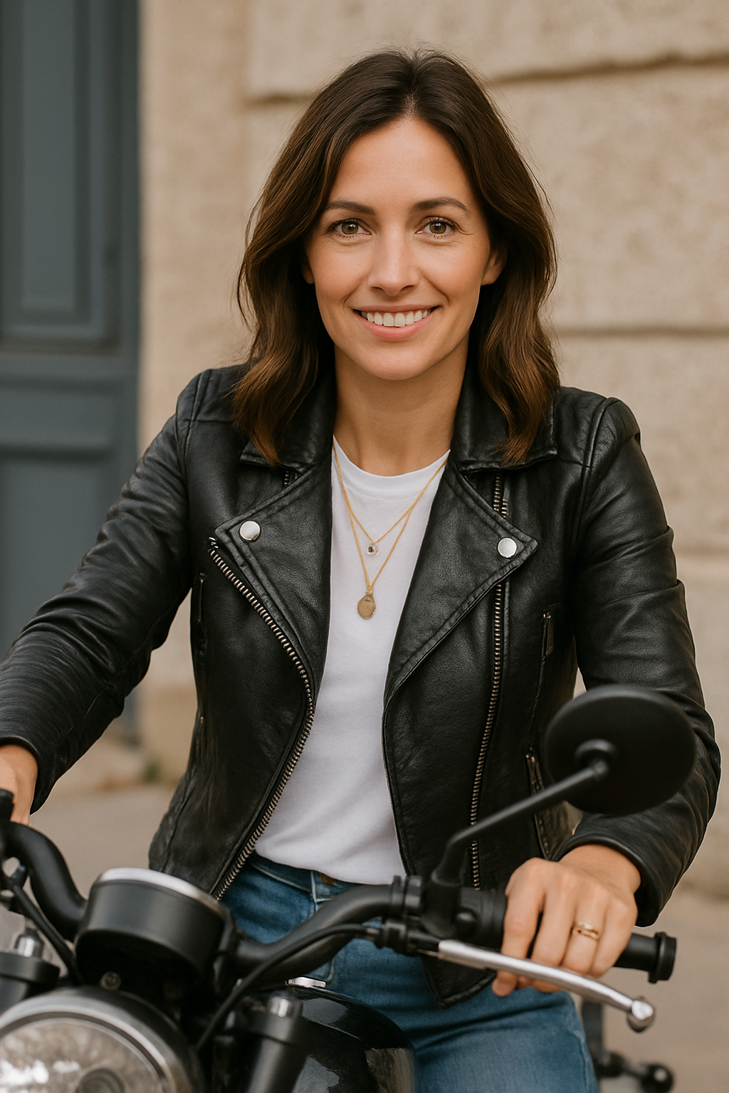 Rosalie | Elegante Lederjacke
