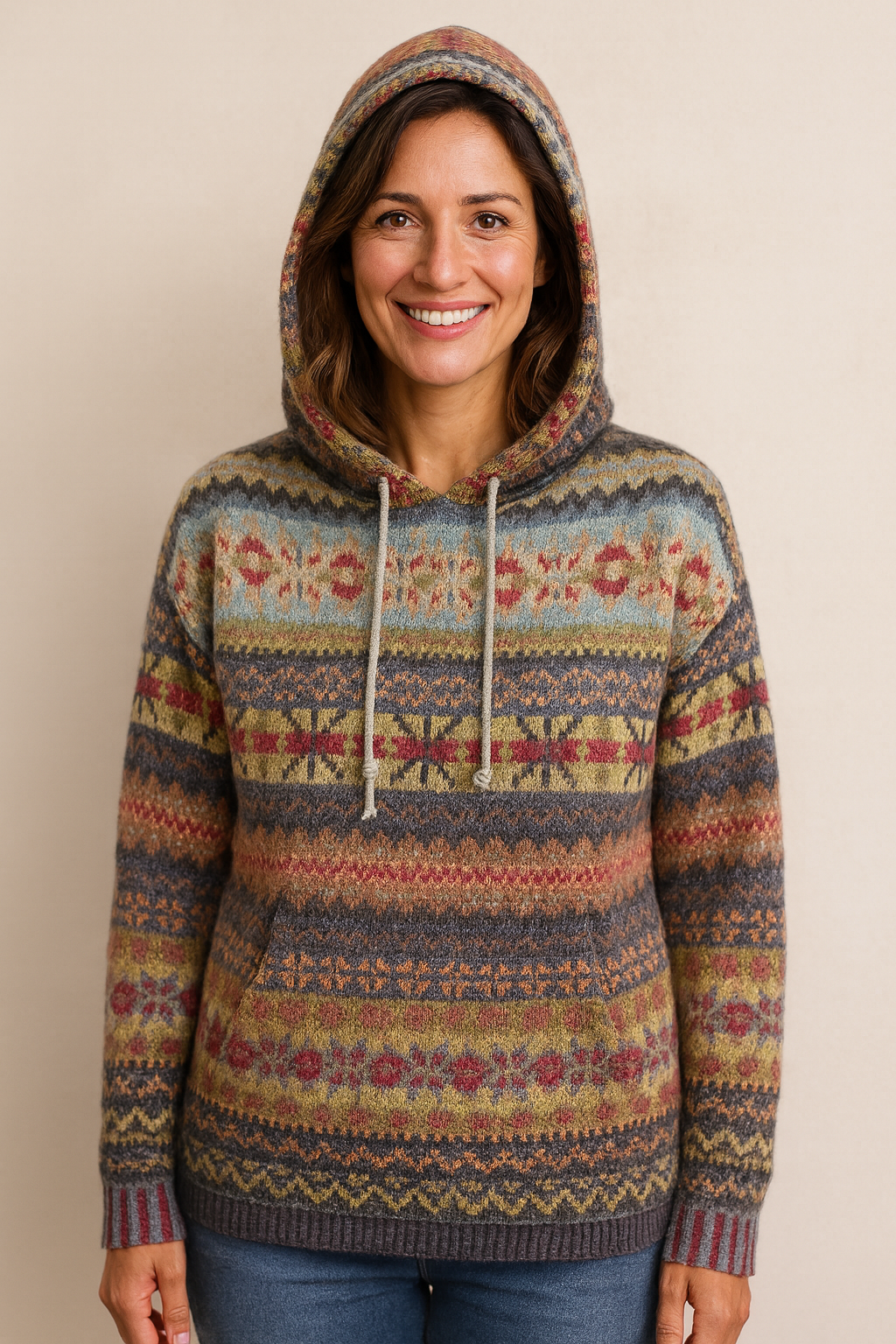 Georgina | Zeitloses Muster Hoodie