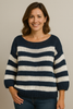 Max | Weicher, gestreifter Crew Neck Pullover