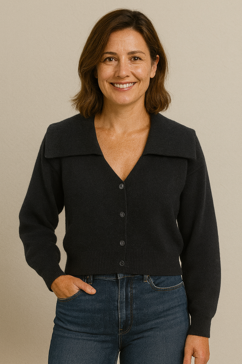 Lisa | Elegante Strickjacke für Stadtbummel