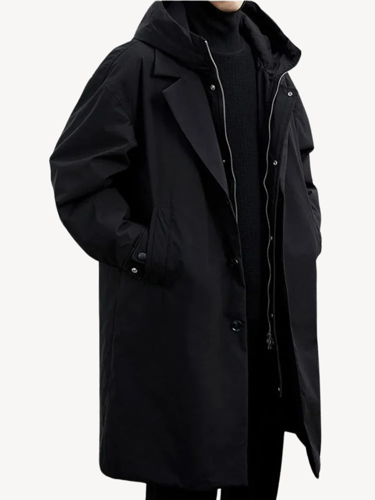 Marcus | Klassischer Trenchcoat mit Kapuze