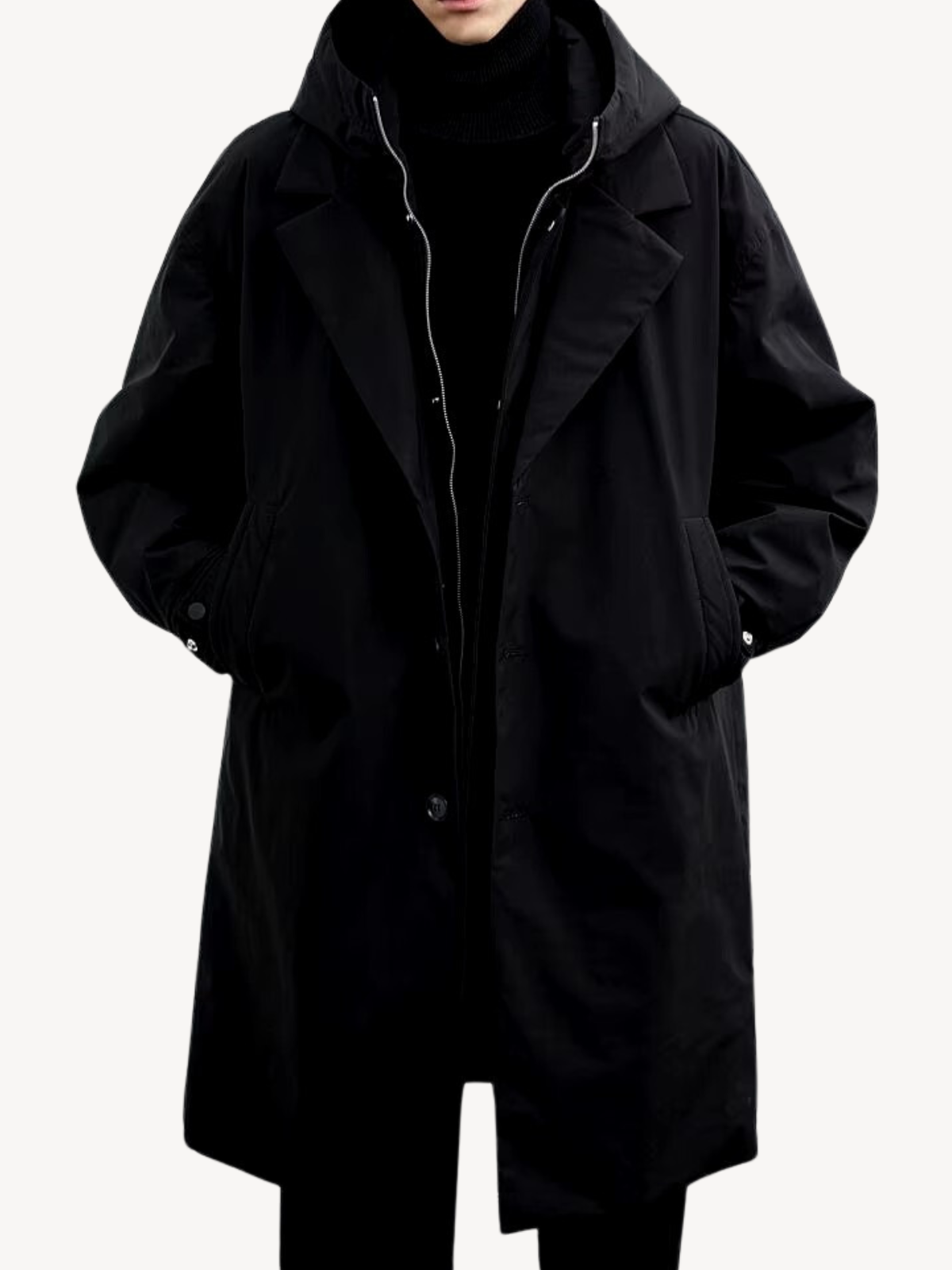 Marcus | Klassischer Trenchcoat mit Kapuze