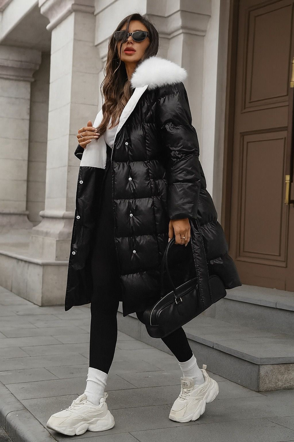 Pablo | Winteroutfit für Frauen - Felljacke Outfit Made in Italy