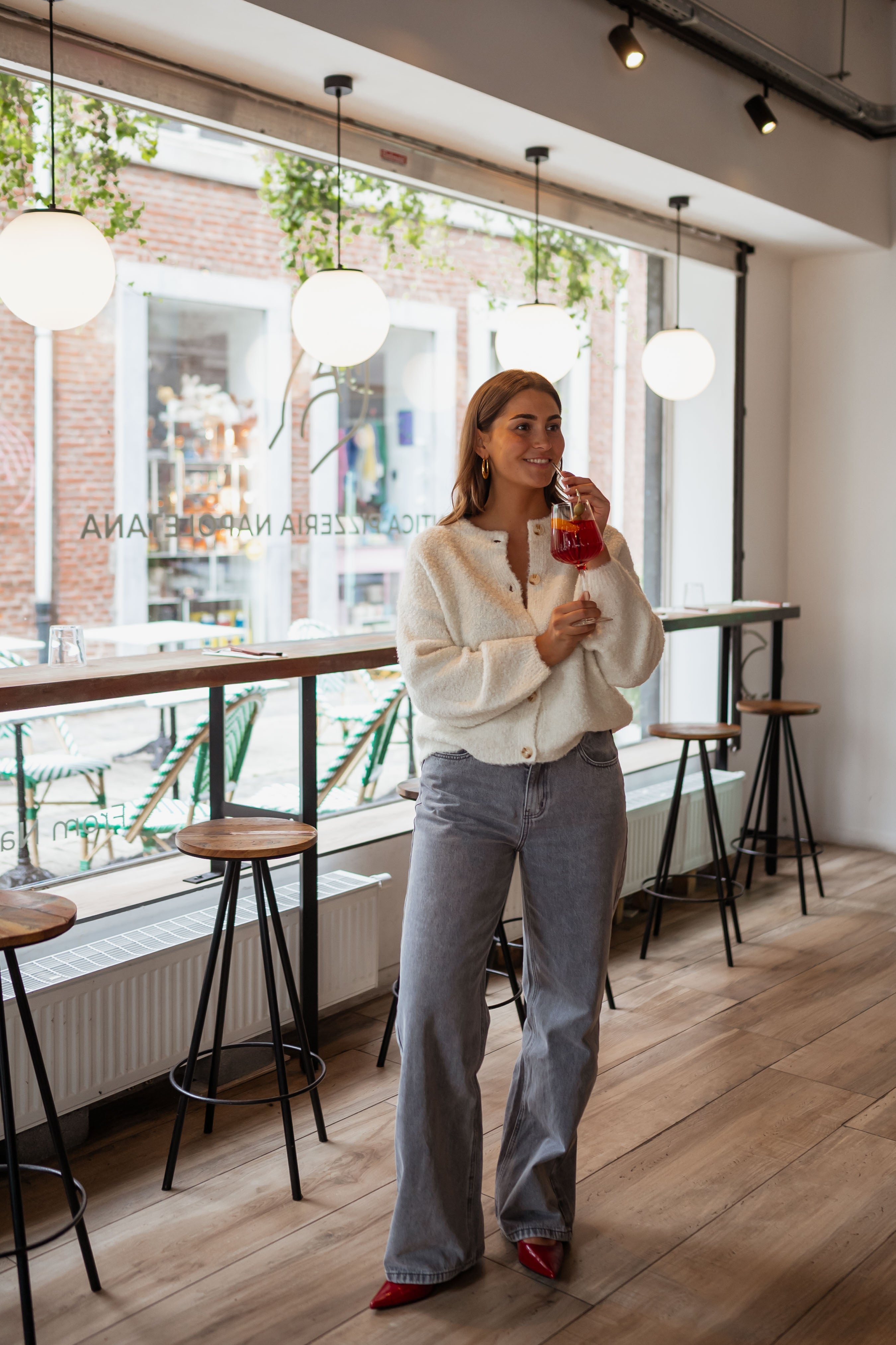 Gemina | Strickweste in Ecru