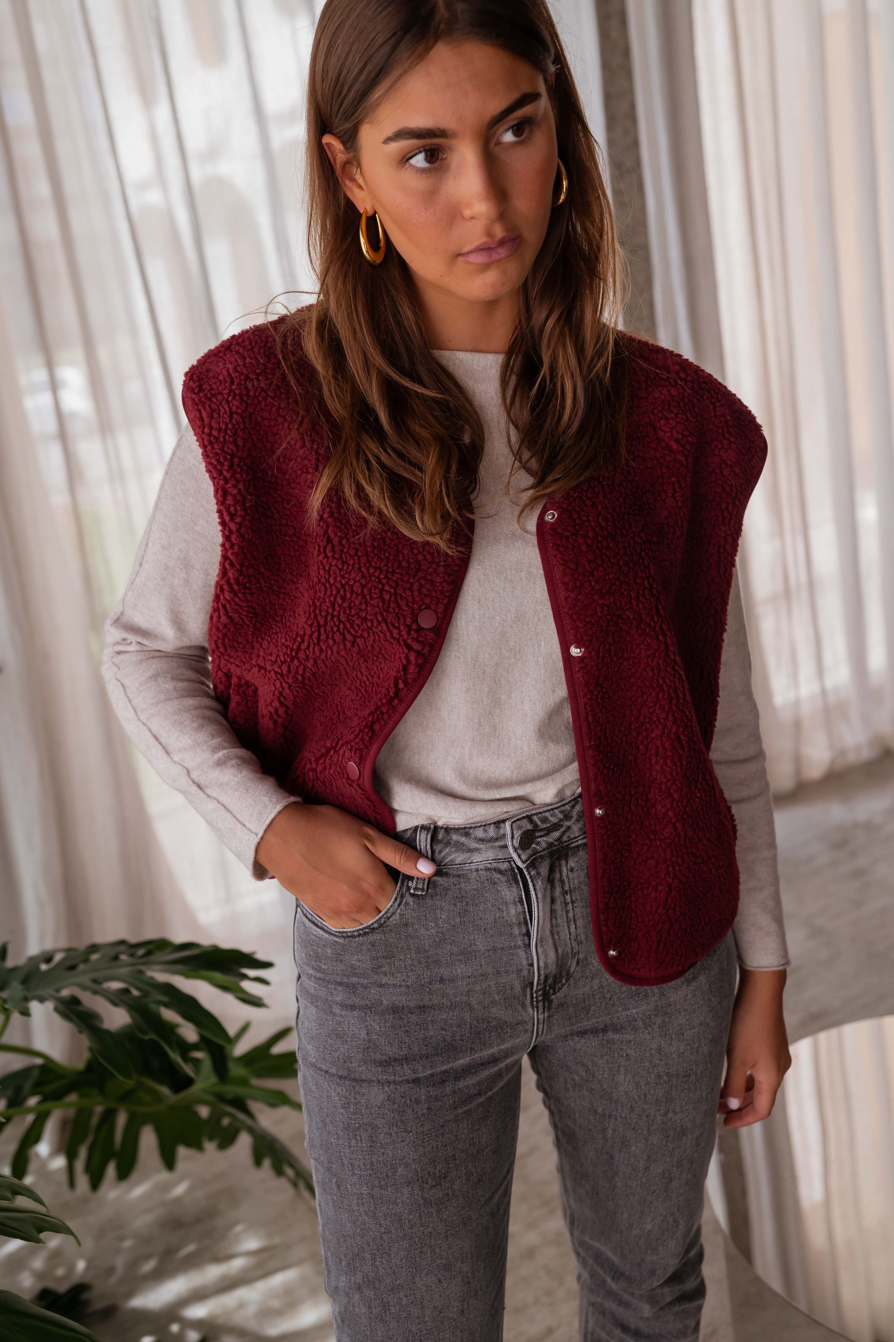 Taoh | Strickweste in Bordeaux