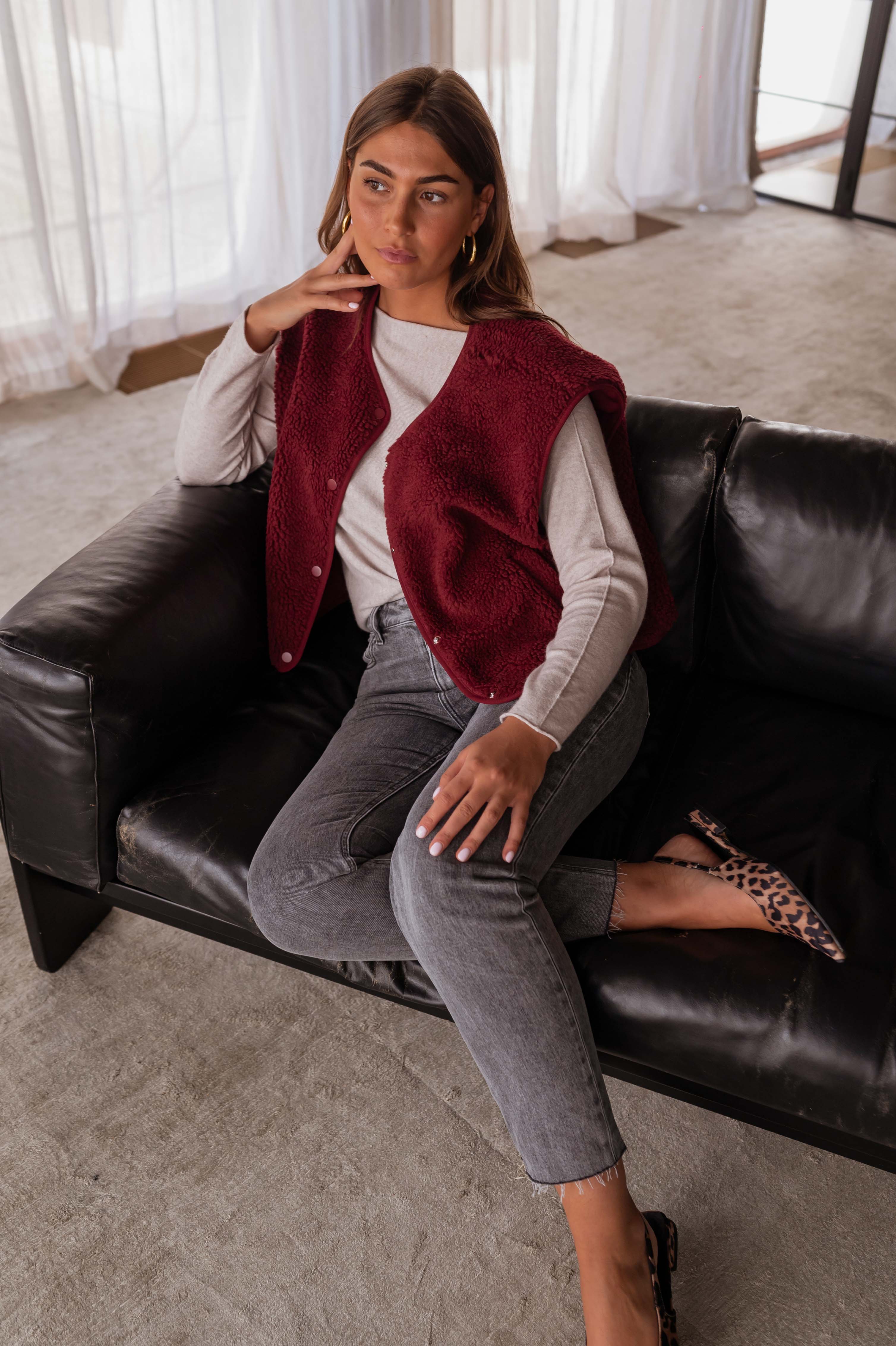 Taoh | Strickweste in Bordeaux