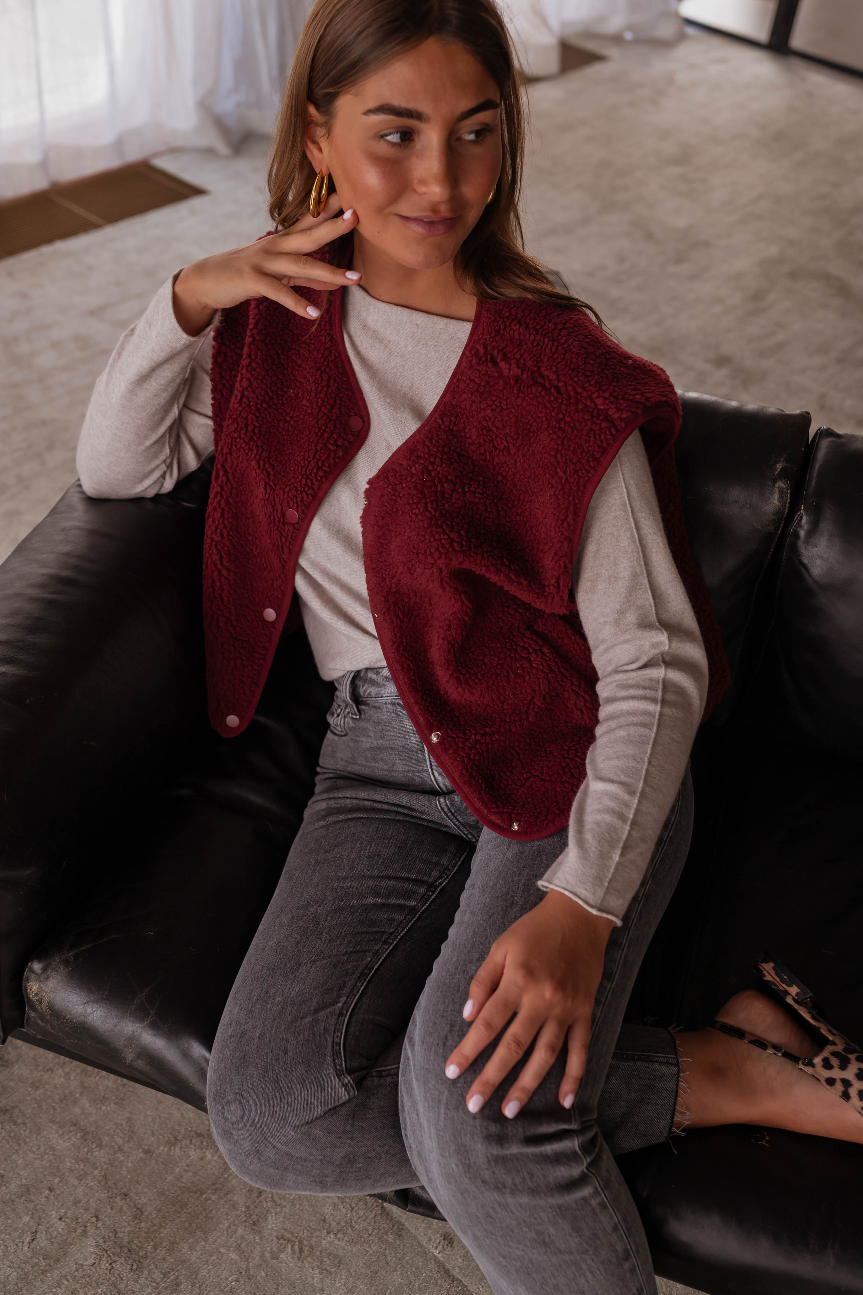 Taoh | Strickweste in Bordeaux