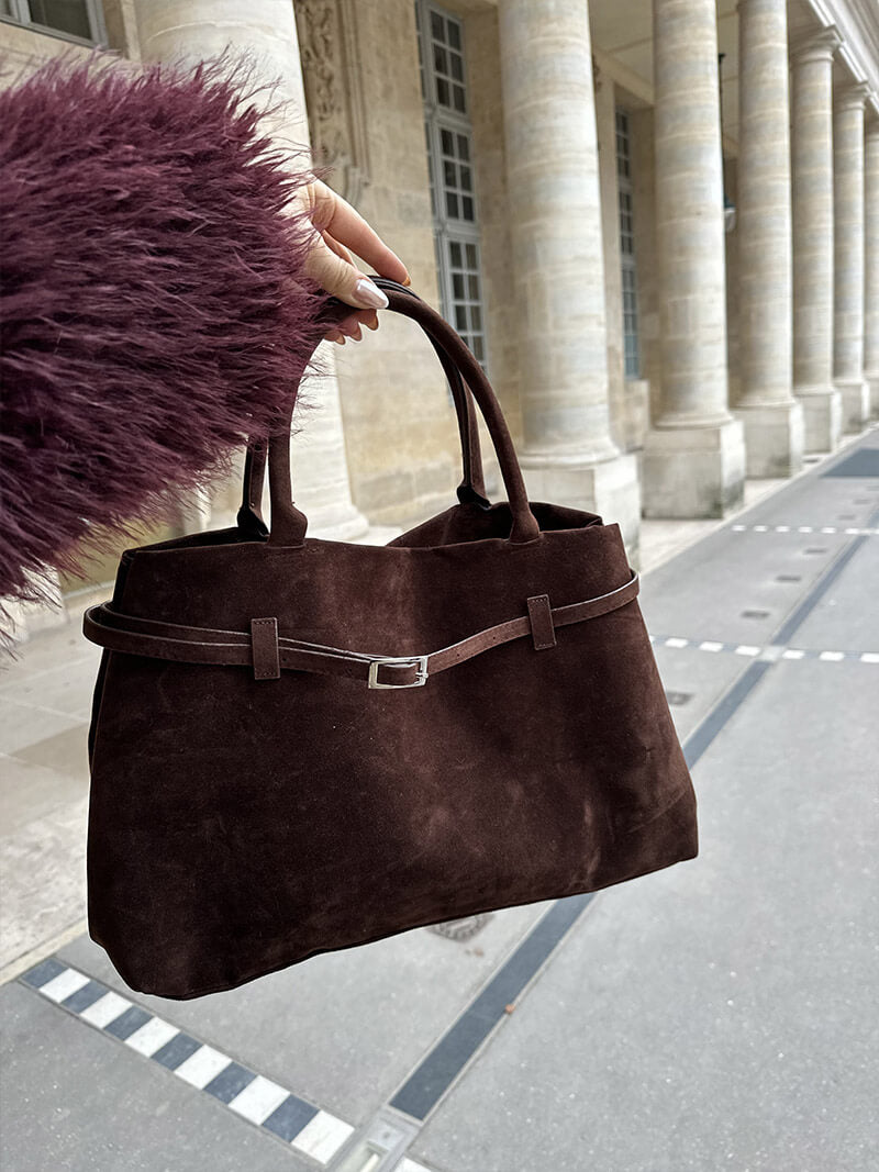 Dalila-Tasche aus veganem Wildleder