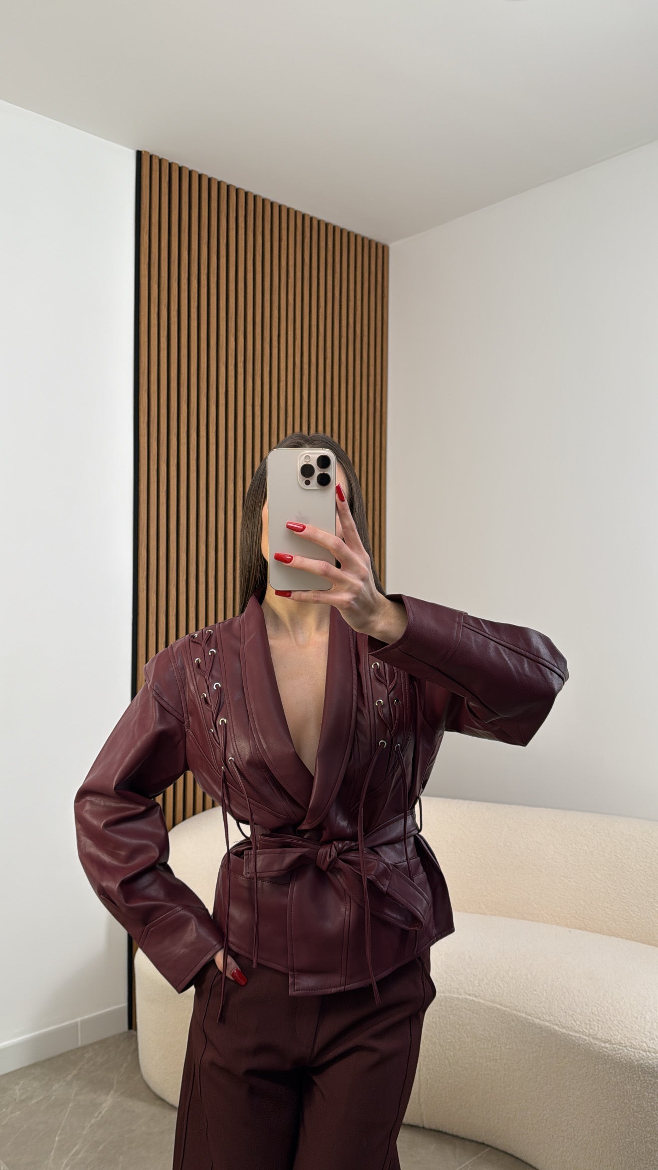Elegante Kurzjacke | Japan-Jacke aus Eco-Leder