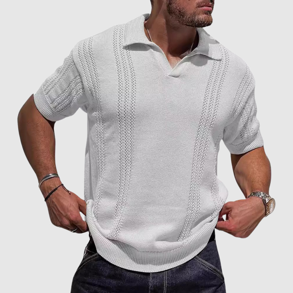 Max | Franco Bianchi Strick-Polohemd