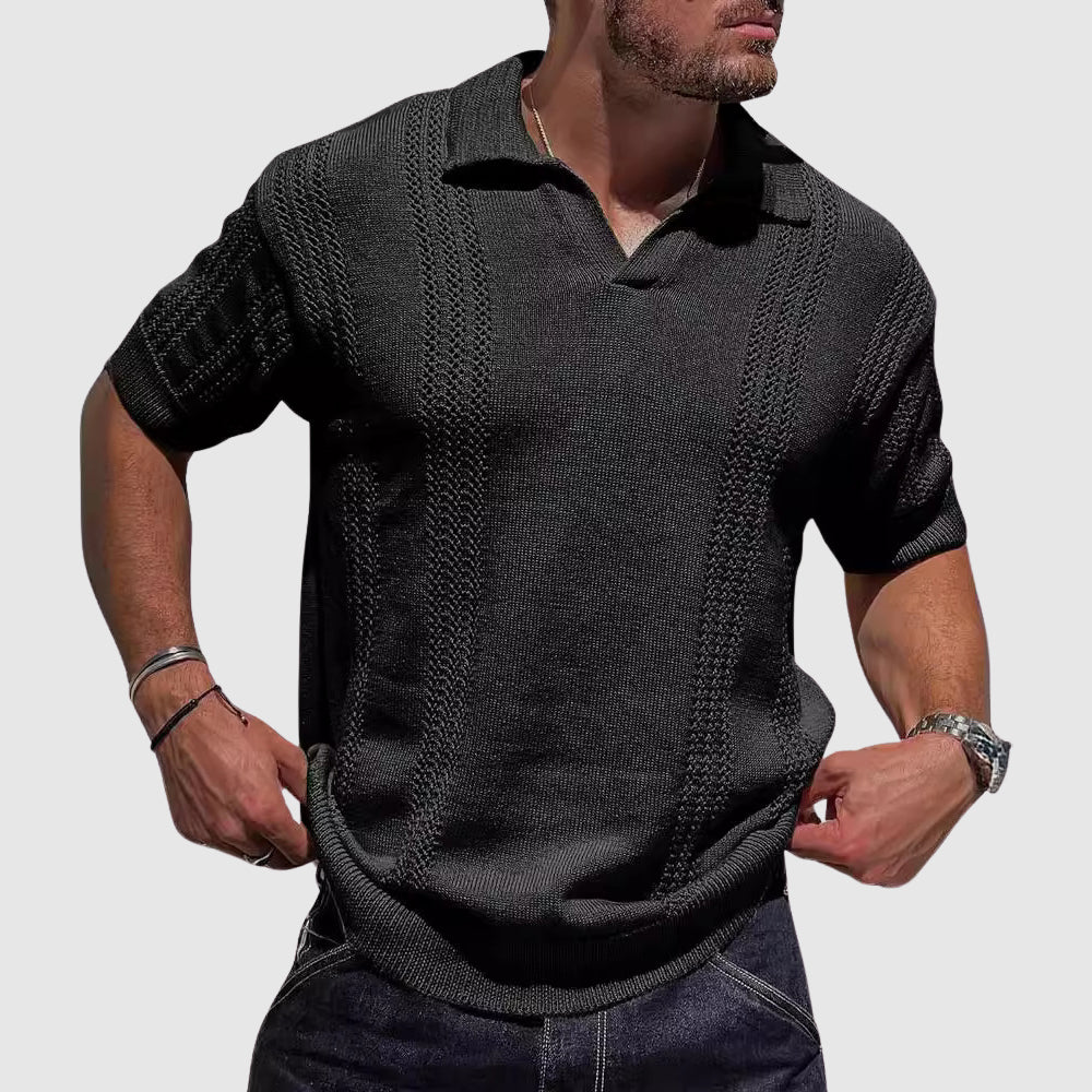Max | Franco Bianchi Strick-Polohemd
