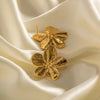 Rianne Blumenohrring Gold