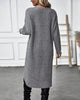 Joslyn | Elegantes Strickkleid mit Stilvollem Voorsplit