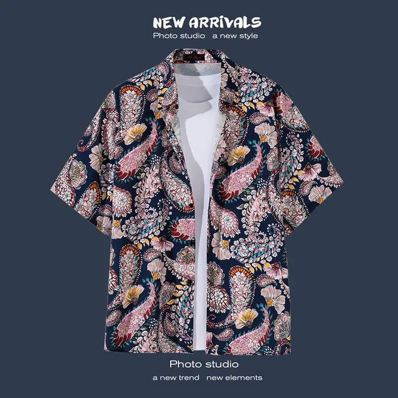 Karly | Herren Tropenwelle Strandhemd