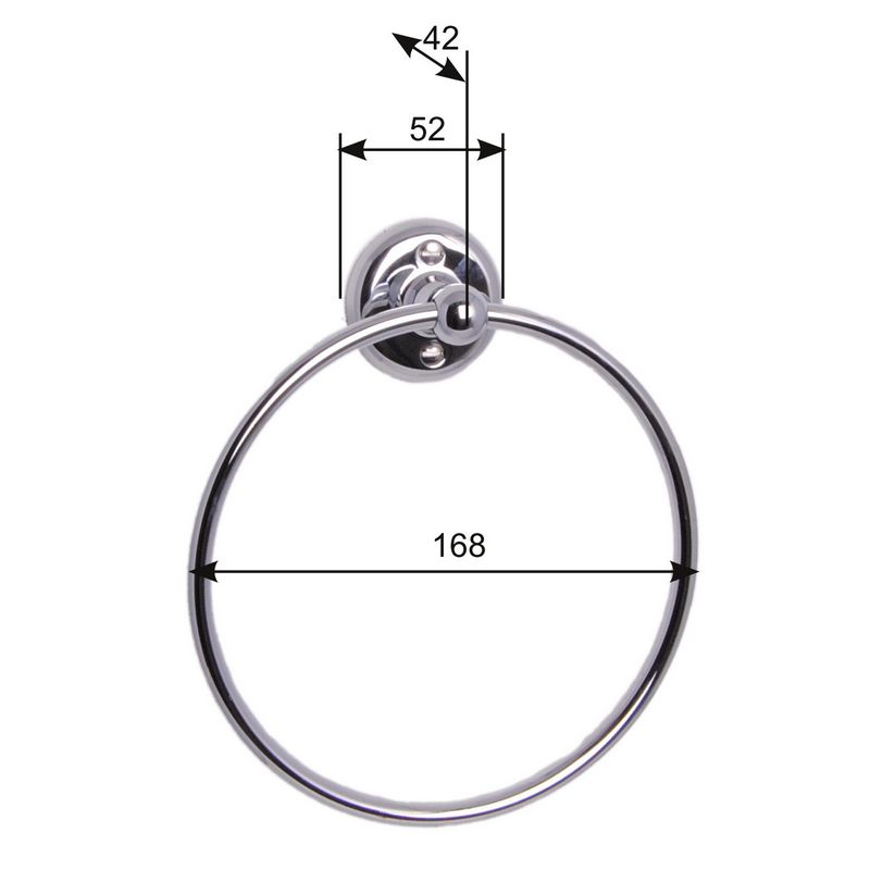 Ember | Handtuchring modern - Handtuchhalter Messing Design