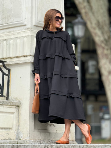 Annemarie | Lauren Schwarz Kleid