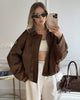 Emmett | Maven Wildleder Bomberjacke