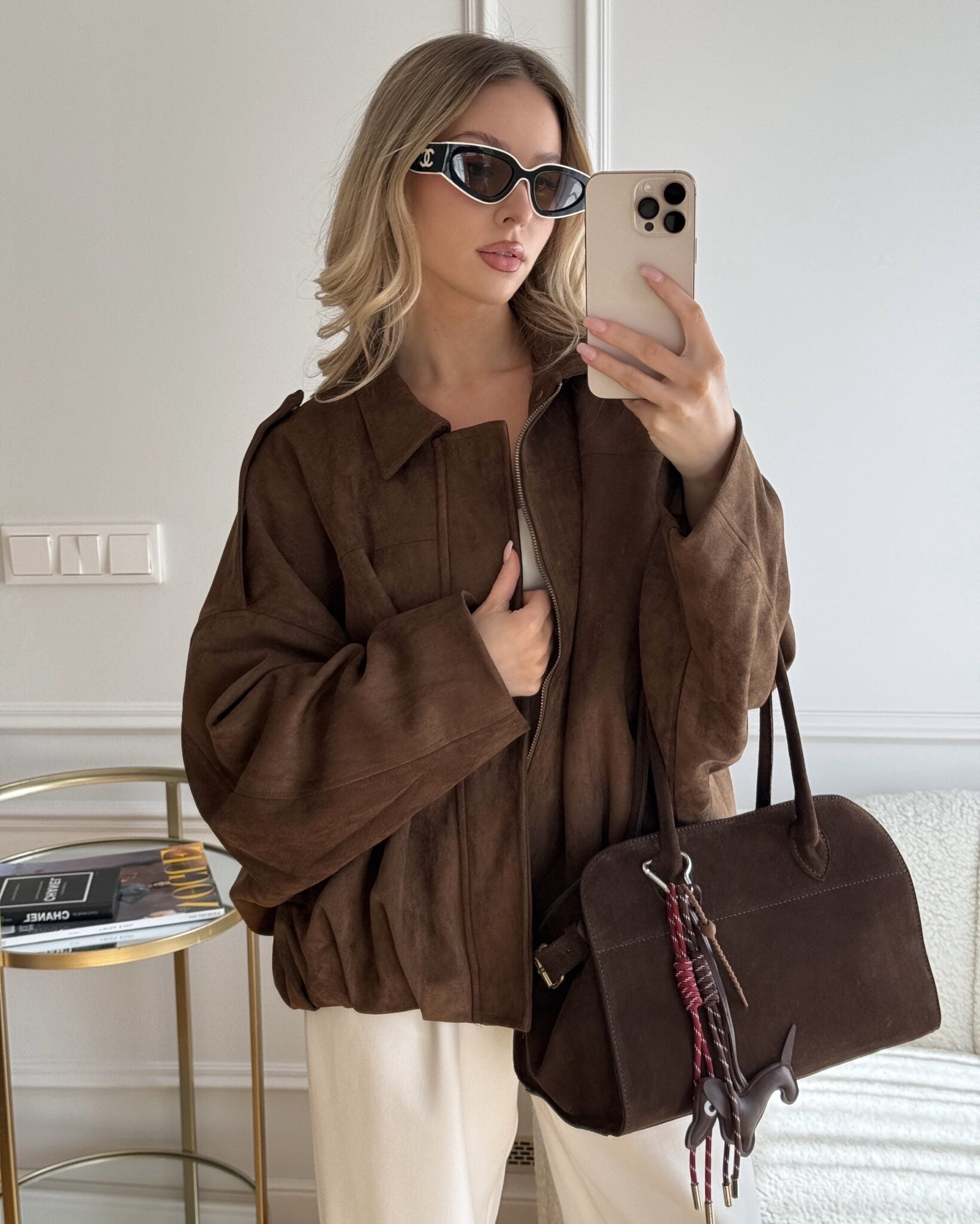 Emmett | Maven Wildleder Bomberjacke