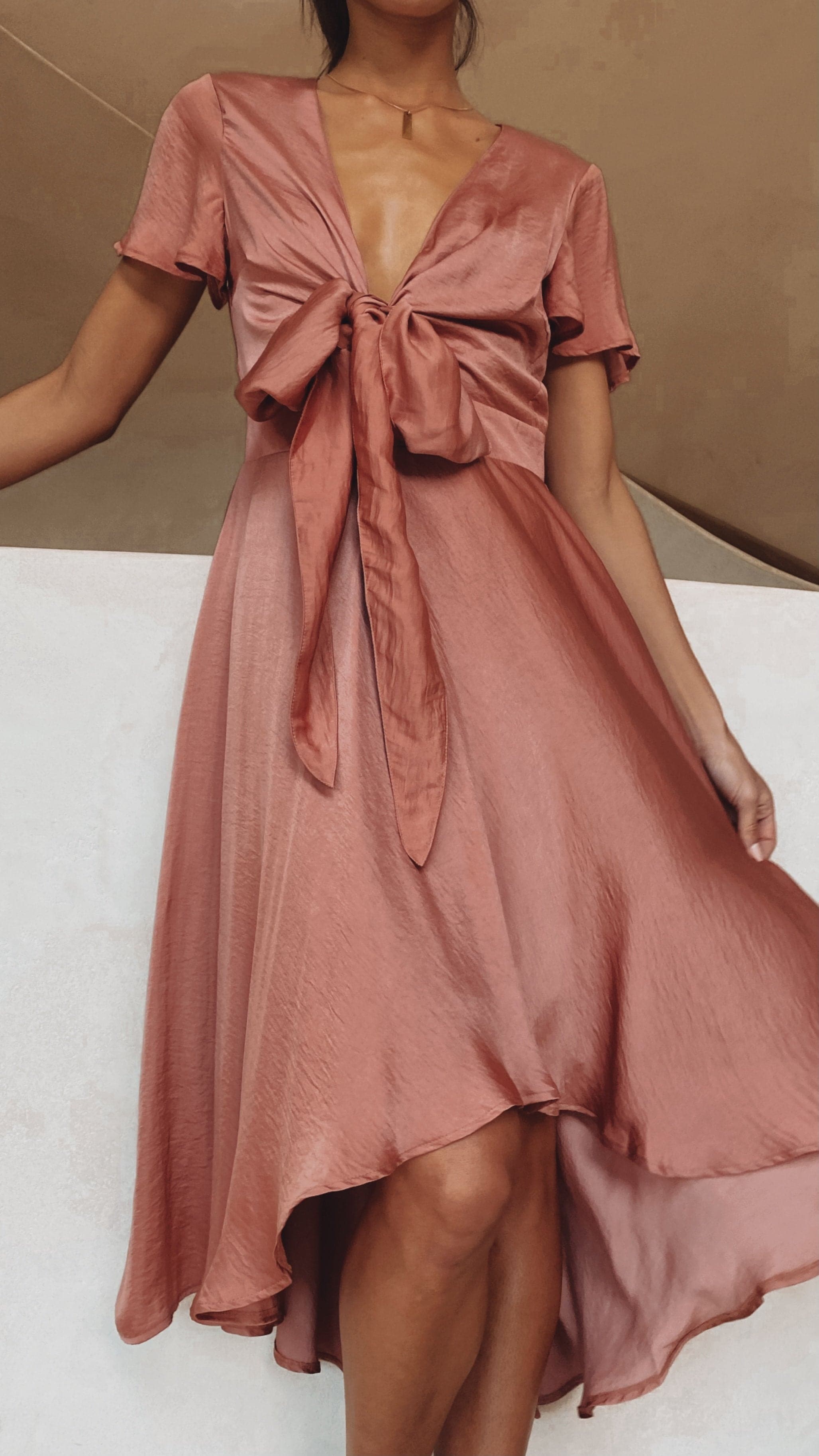 Marina | Sunny Daze Kleid - Gebackene Rose