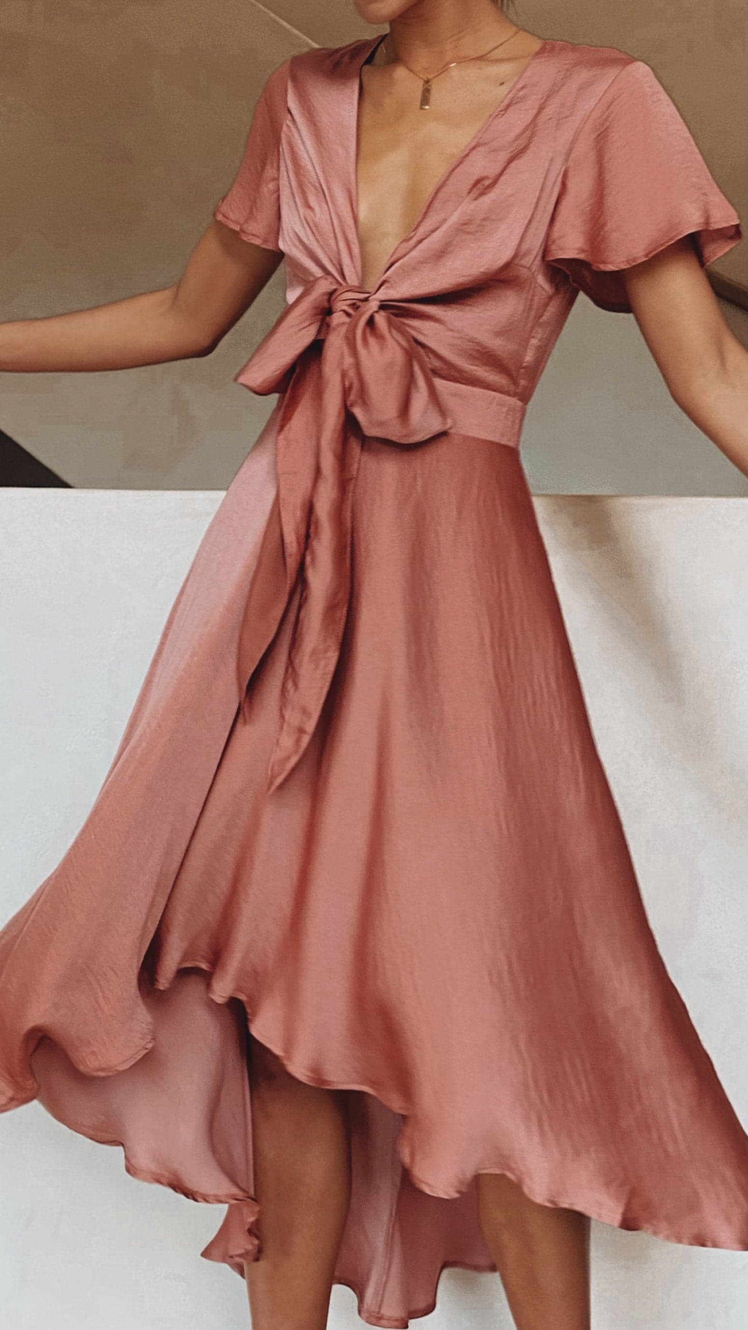 Marina | Sunny Daze Kleid - Gebackene Rose