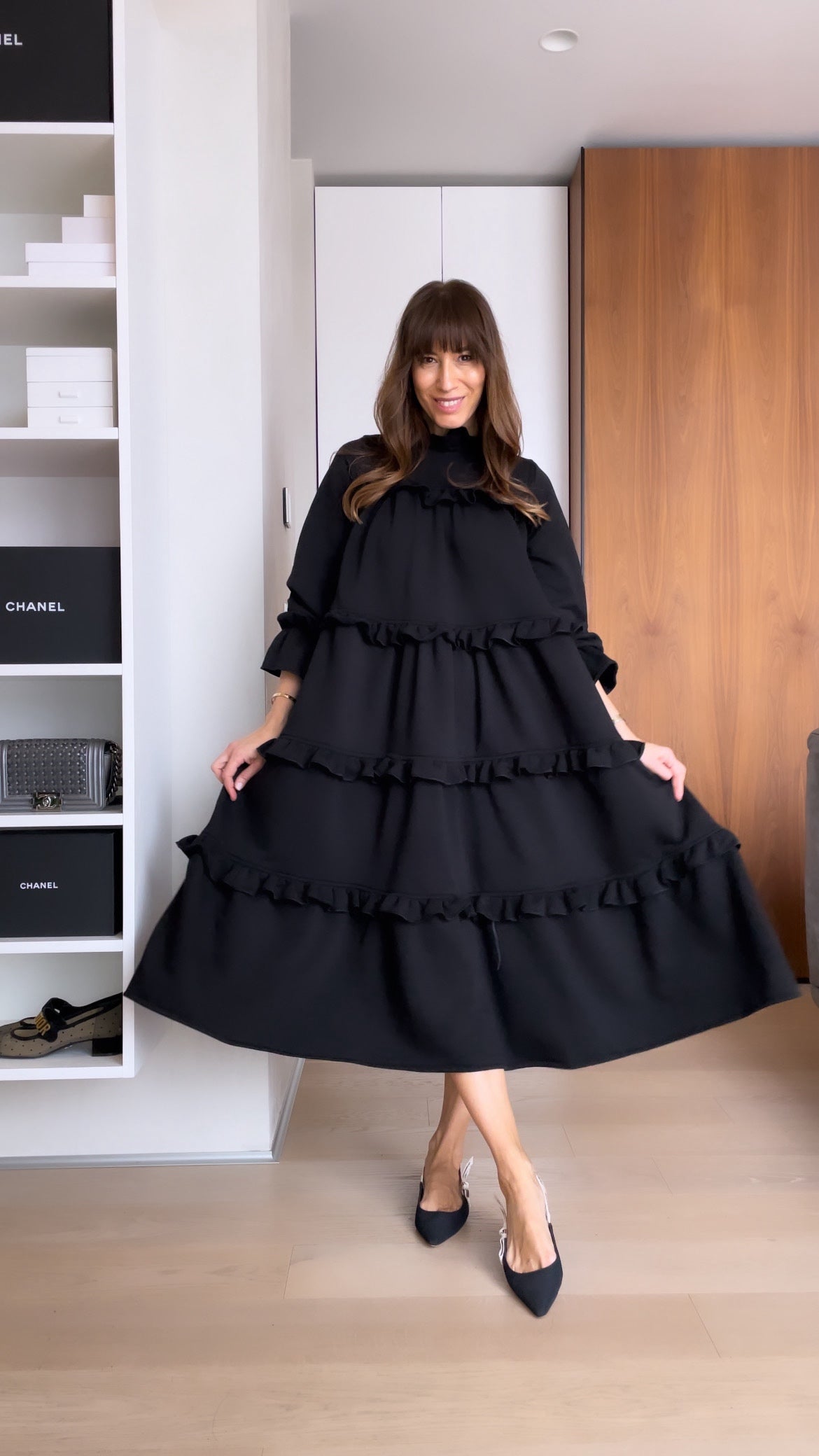 Annemarie | Lauren Schwarz Kleid