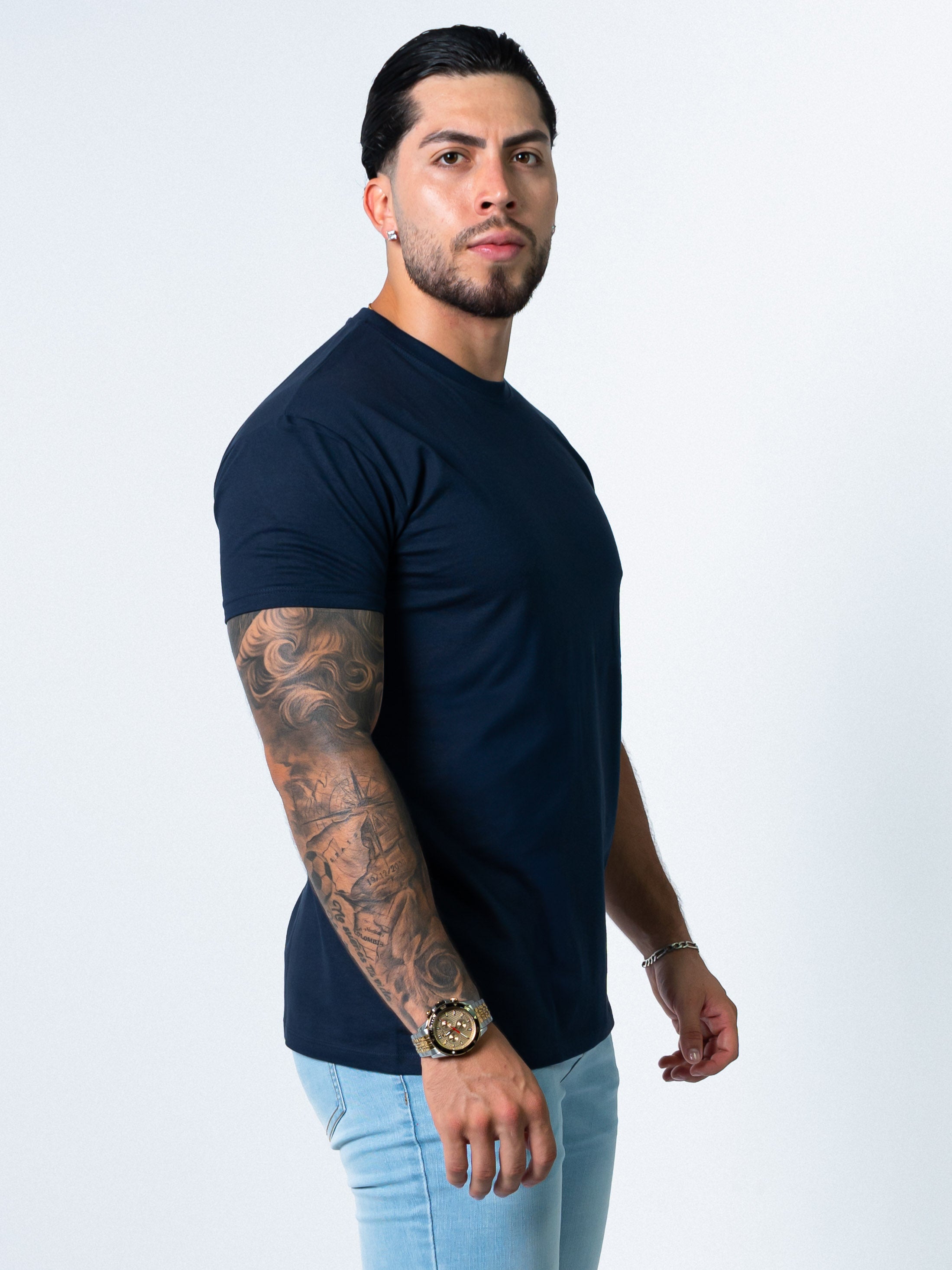 Nadine | BASIC SLIM-FIT T-SHIRT | NAVY