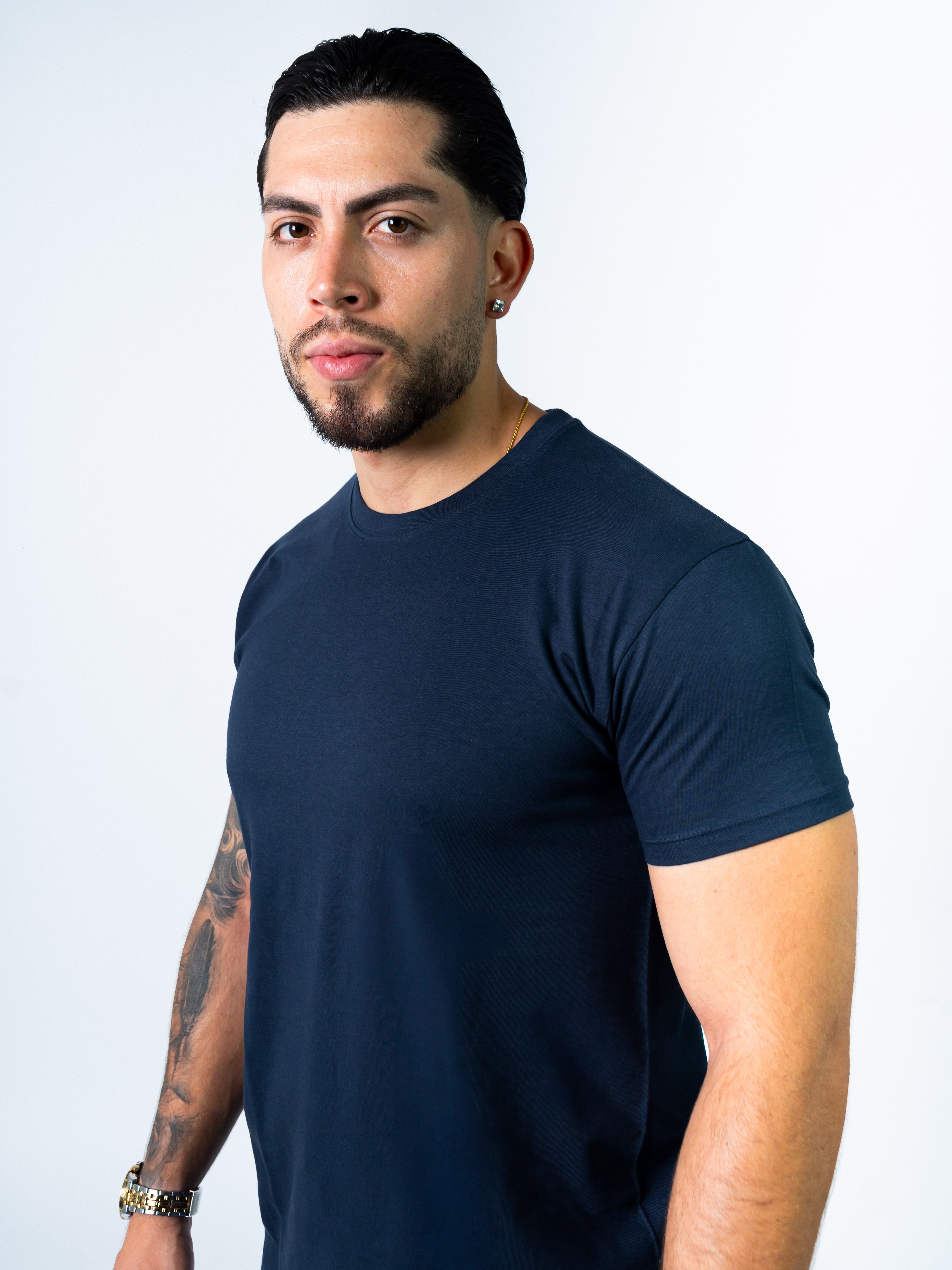 Nadine | BASIC SLIM-FIT T-SHIRT | NAVY