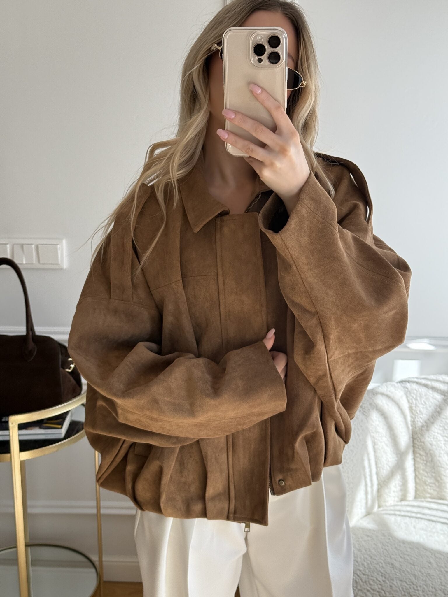 Emmett | Maven Wildleder Bomberjacke