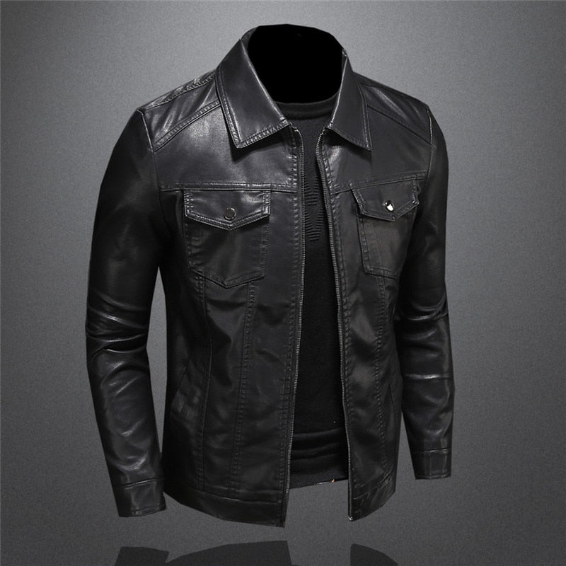 James | Premiumqualität Herren Lederjacke