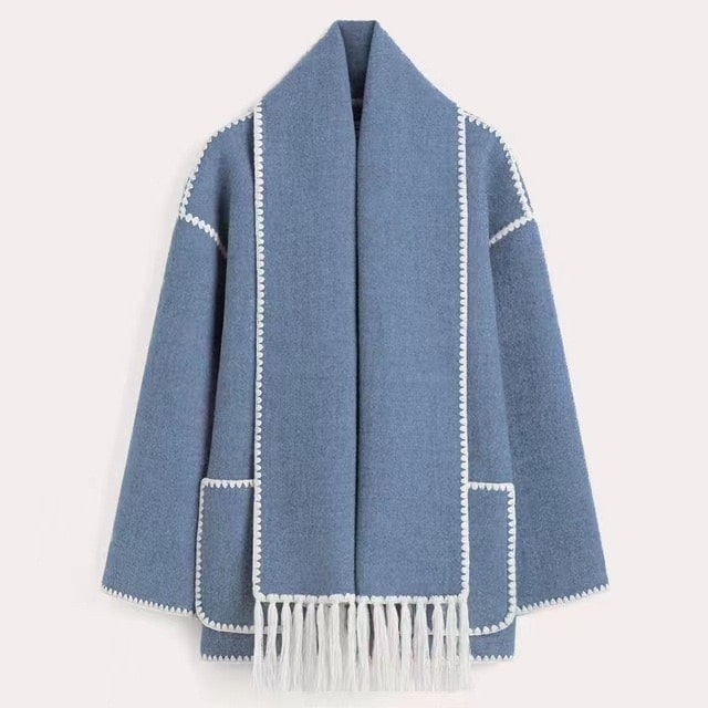 Alessia | Gemütliche Jacke aus Wolle und Baumwolle