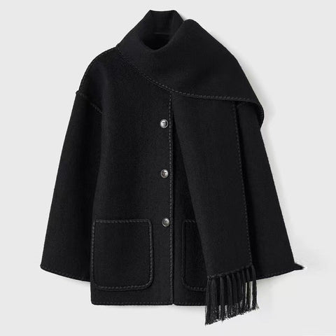 Alessia | Gemütliche Jacke aus Wolle und Baumwolle