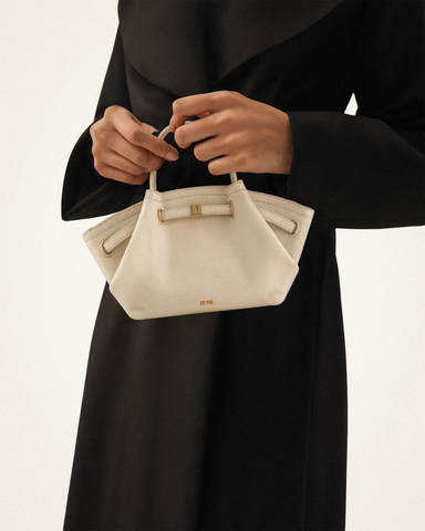 Hana Mini-Tasche aus Wildlederimitat - Aus Weiß
