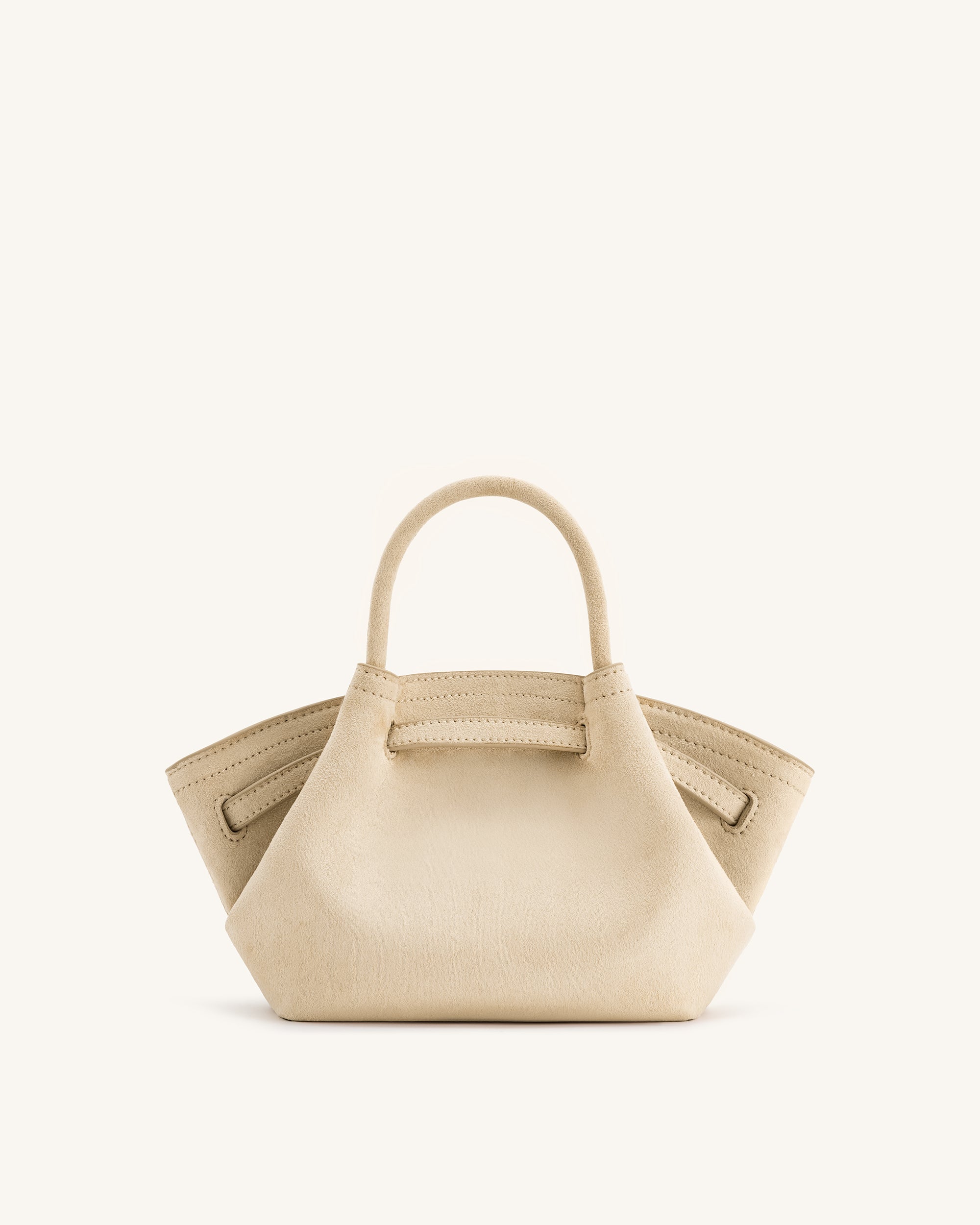 Hana Mini-Tasche aus Wildlederimitat - Aus Weiß
