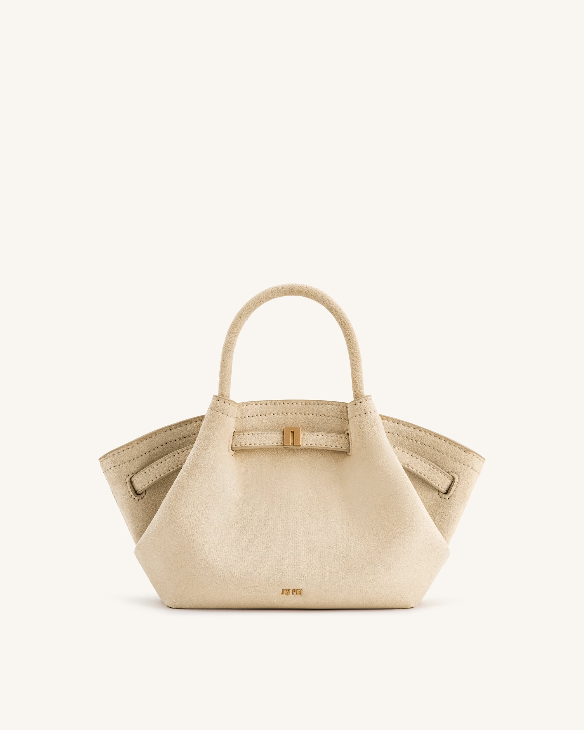 Hana Mini-Tasche aus Wildlederimitat - Aus Weiß
