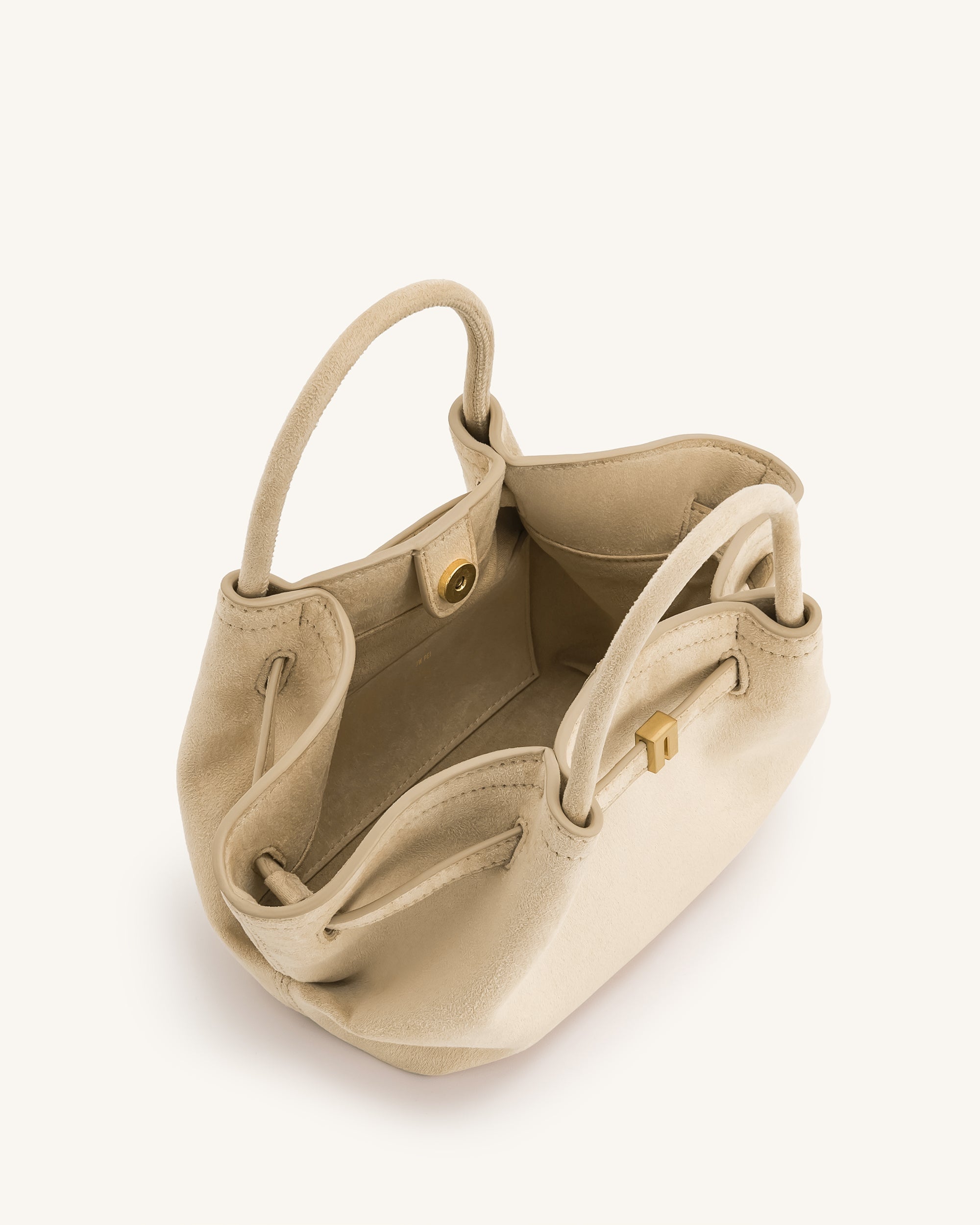 Hana Mini-Tasche aus Wildlederimitat - Aus Weiß