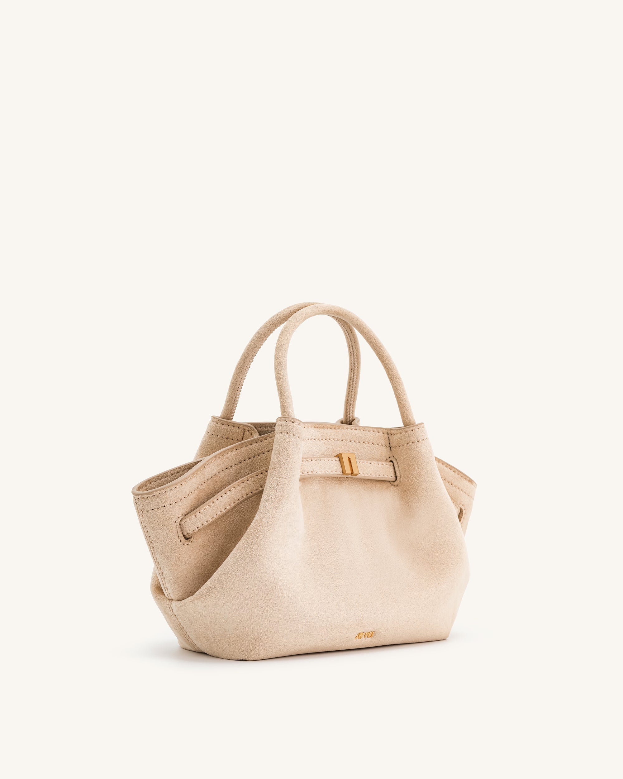 Hana Mini-Tasche aus Wildlederimitat - Aus Weiß