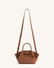 Hana Mini-Tasche aus Wildlederimitat - Braun