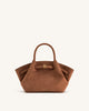 Hana Mini-Tasche aus Wildlederimitat - Braun